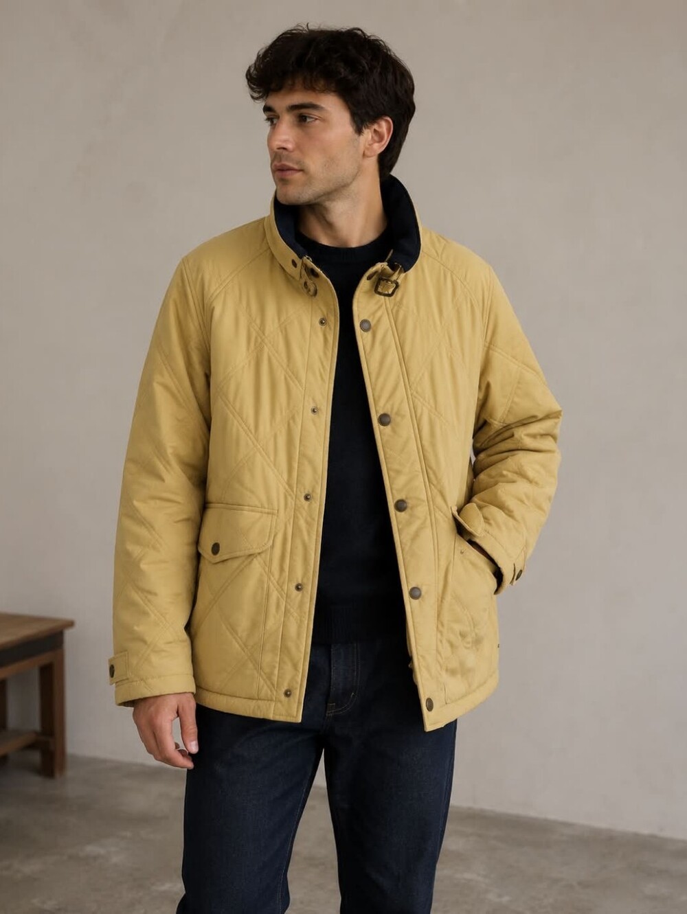Gant Tan Quilted Jacket